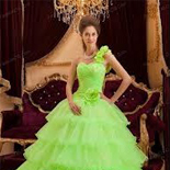 Lemon Green Quinceanera Dresses